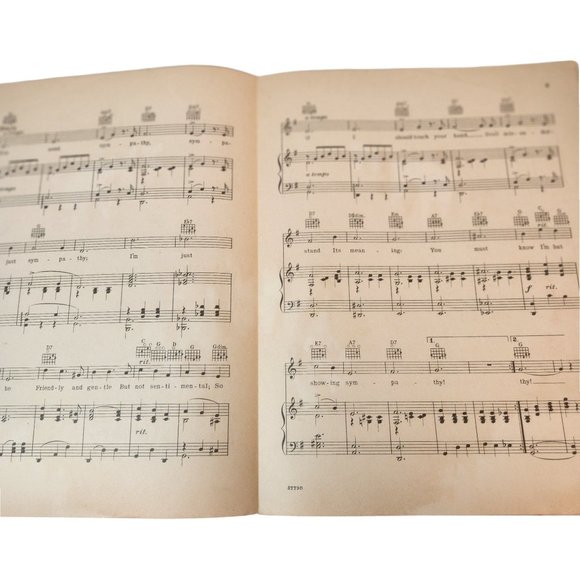 Sympathy From Movie Firefly Jeanette MacDonald/Allan Jones 1937 Sheet Music - Picture 9 of 13